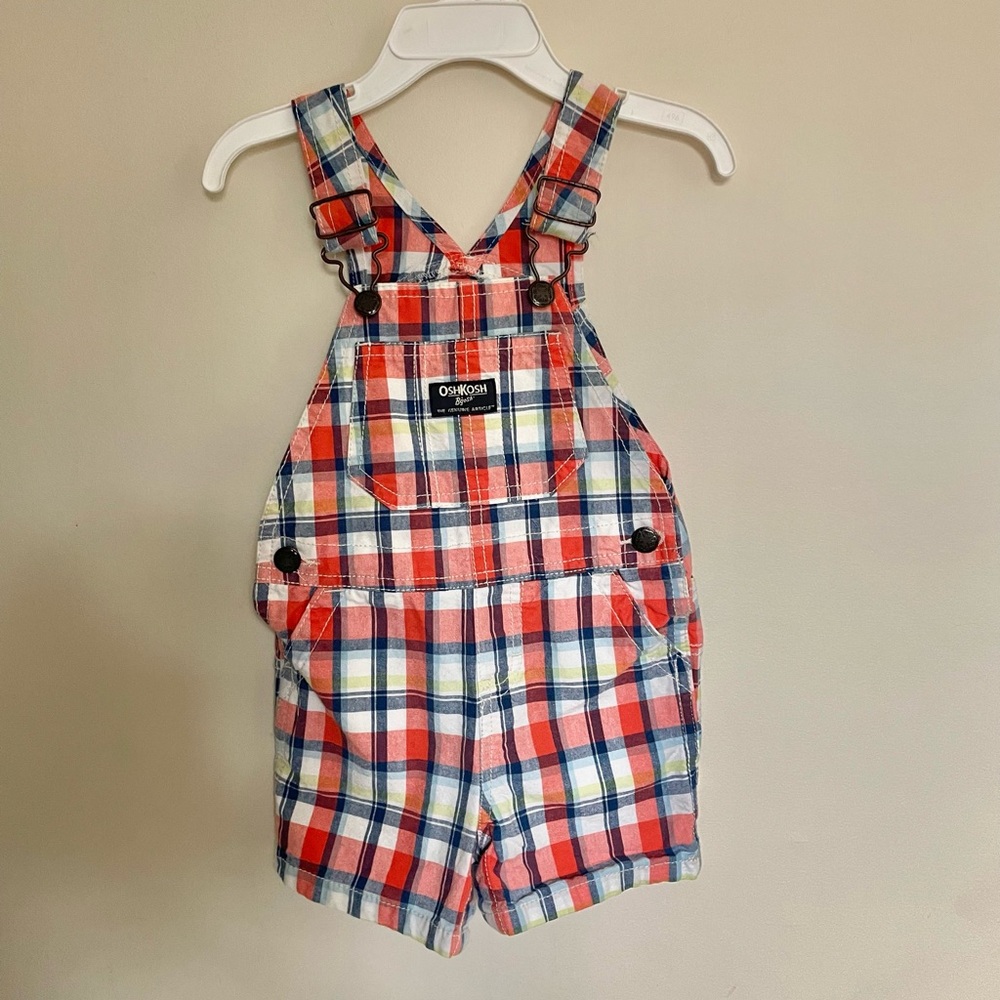 OshKosh Plaid Shortall